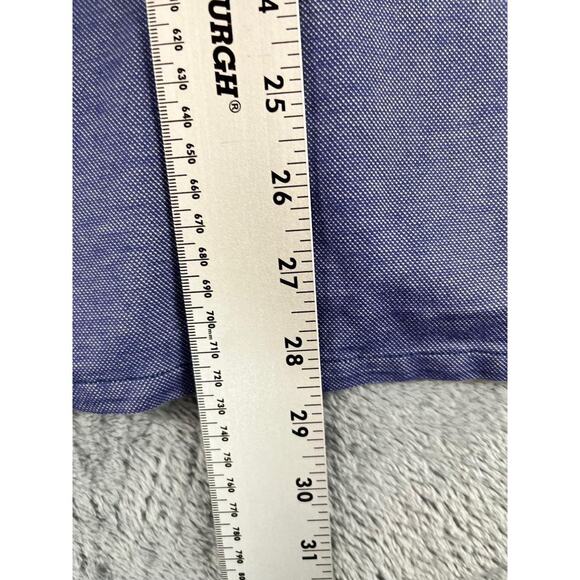 Tommy Bahama Men's Polo Shirt Blue Textured Sample Size Large RARE - Picture 6 of 9